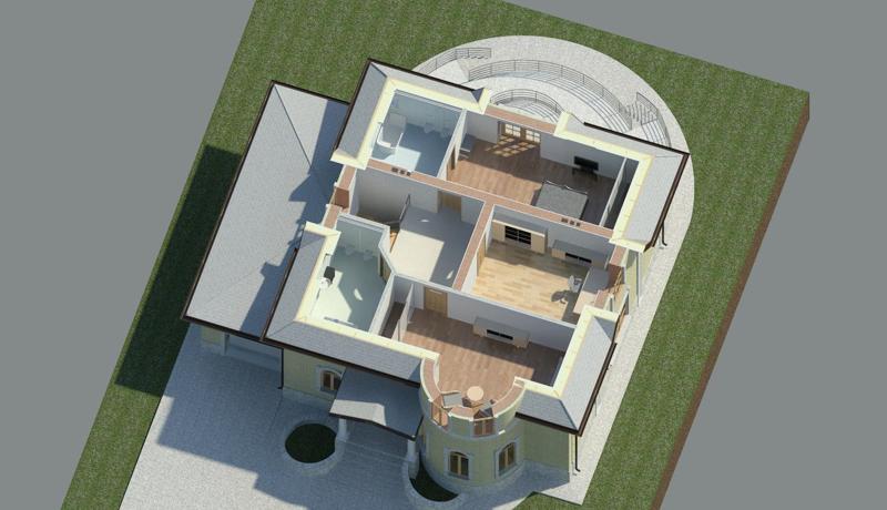 Проектирование дома в Revit.